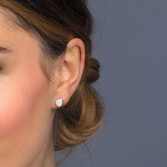 Kit Heath Coast Pebble Stone Mini Stud Earrings