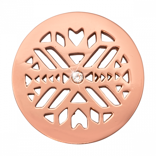 Nikki Lissoni Medium Rose Gold Aztec Coin