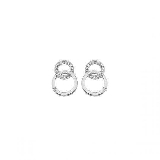 Hot Diamonds Bliss Interlocking Circles Stud Earrings