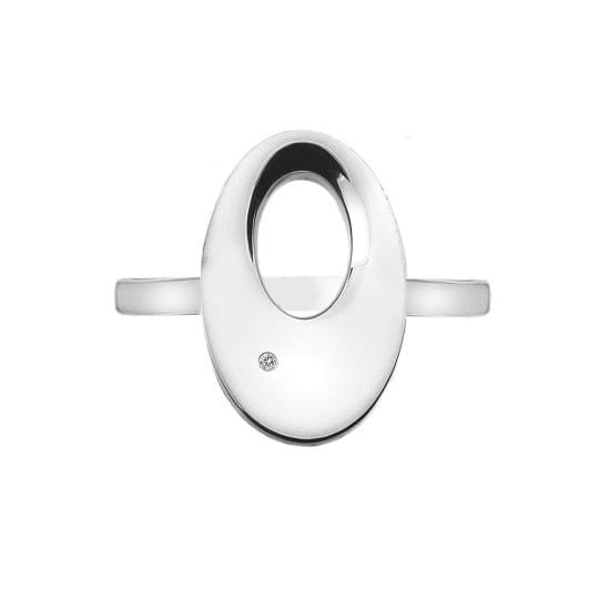 Hot Diamonds Emerge Open Oval Ring