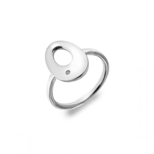 Hot Diamonds Emerge Open Oval Ring