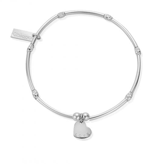 ChloBo Mini Noodle Sparkle Rice Love Heart Bracelet