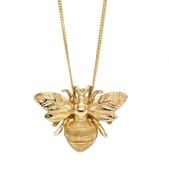 Gecko Elements Gold 9ct Bee Pendant