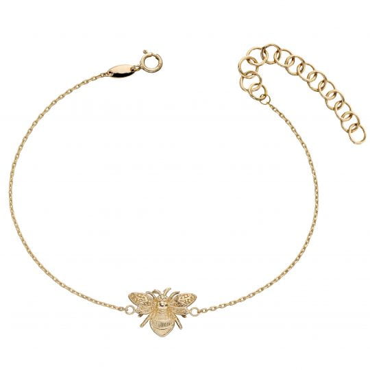 Gecko Elements Gold 9ct Bee Bracelet