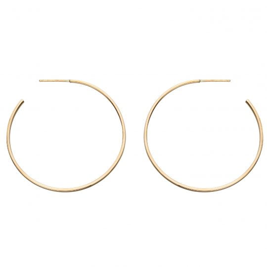 Gecko Elements Gold 9ct 30mm Hoop Earrings