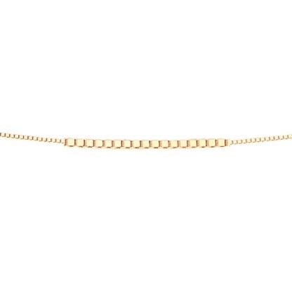 Gecko Elements Gold 9ct Venetian Box Chain