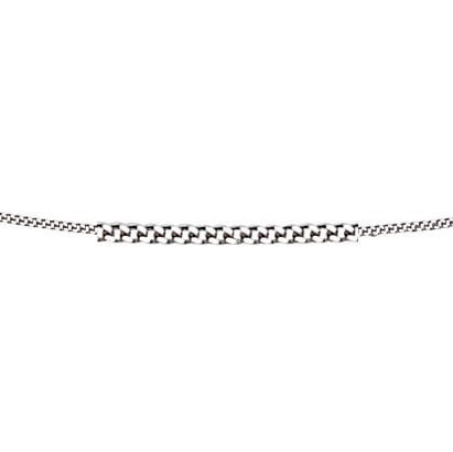 Gecko Elements Gold 9ct White Curb Chain