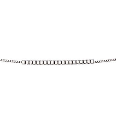 Gecko Elements Gold 9ct White Venetian Box Chain