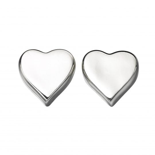 Gecko Beginnings Silver Heart Stud Earrings