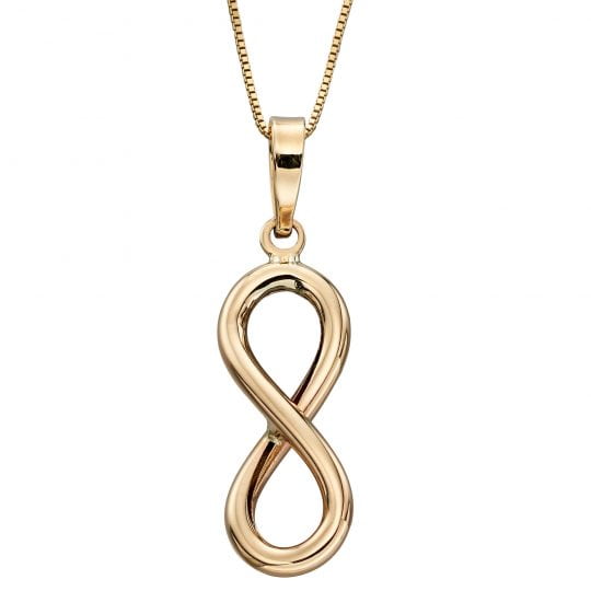 Gecko Beginnings Gold 9ct Infinity Pendant