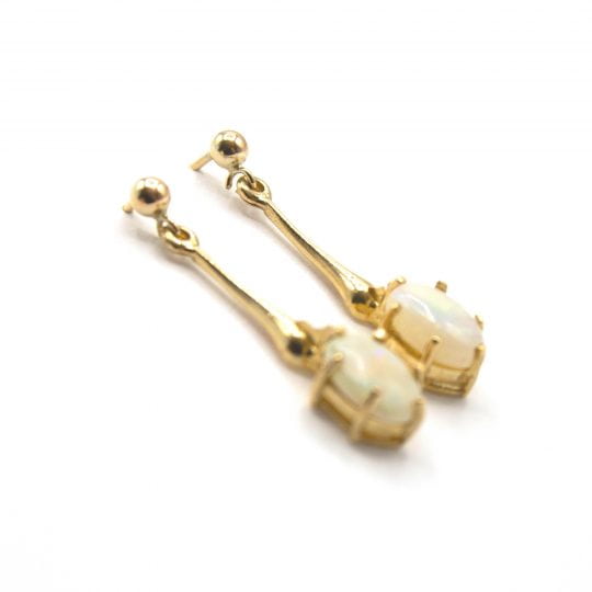 Natural Opal Drop Earrings