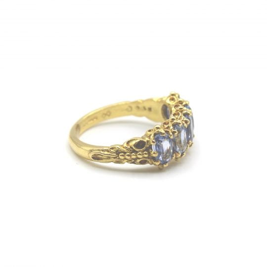 Ceylon Sapphire 5 Stone Ring