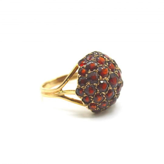 Vintage Garnet Bombé Ring