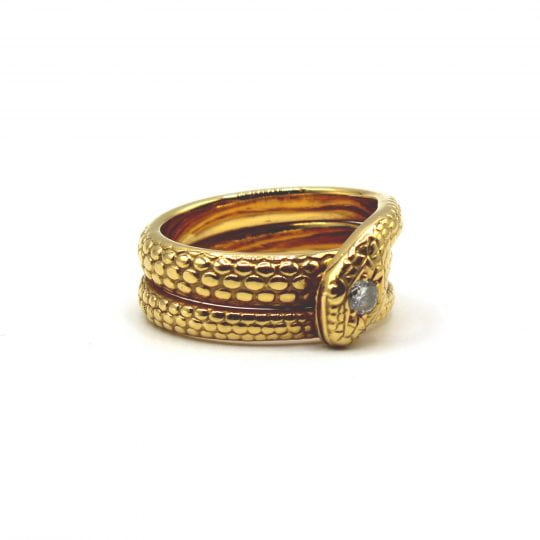 Oriental 20ct Diamond Snake Ring