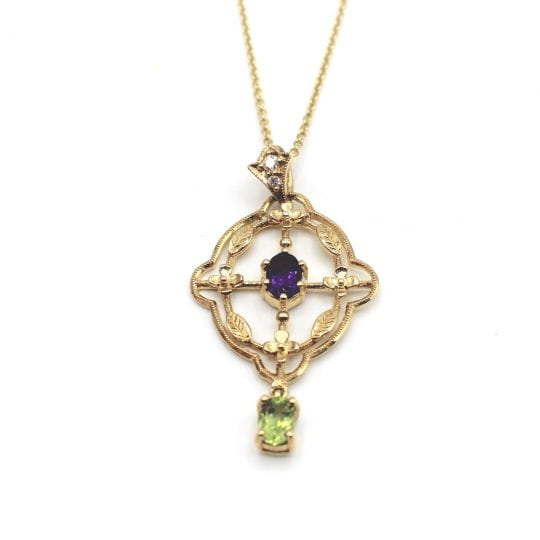 Edwardian Style Suffragette Pendant