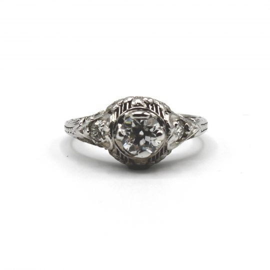 Edwardian Old European Cut Diamond Engagement Ring