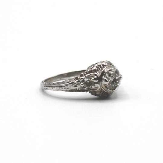 Edwardian Old European Cut Diamond Engagement Ring
