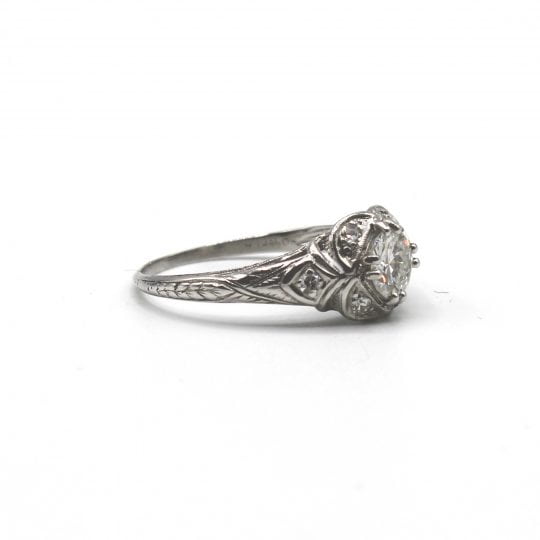 Edwardian Single Stone Engagement Ring