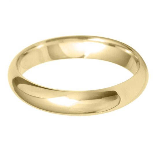 Modern D Shaped 2.5-8mm Wedding Band