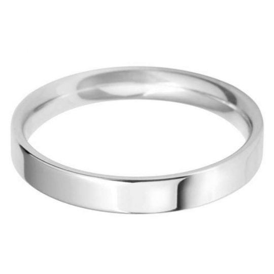 Classic Flat Court 2.5-8mm Wedding Band