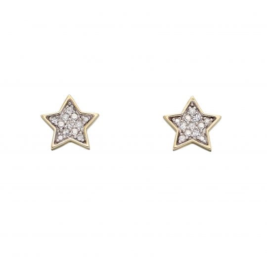 Gecko Star Diamond Stud Earrings