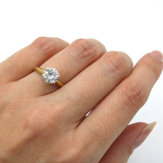 18ct Round Brilliant Cut Solitaire Engagement Ring