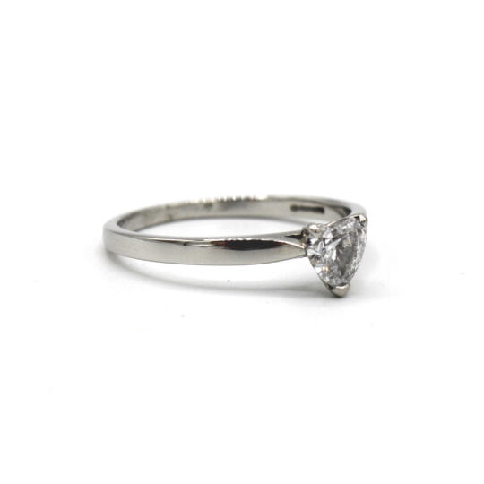 Platinum Heart Shaped Solitaire Engagement Ring