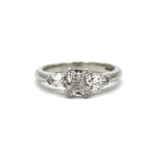 Platinum Diamond Trilogy Engagement Ring