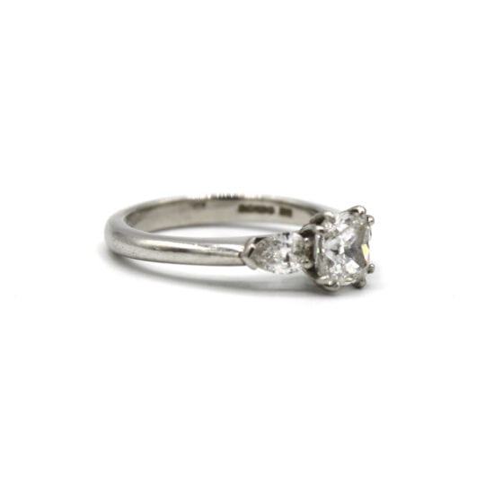 Platinum Diamond Trilogy Engagement Ring