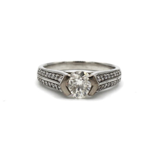 18ct Diamond Solitaire Engagement Ring