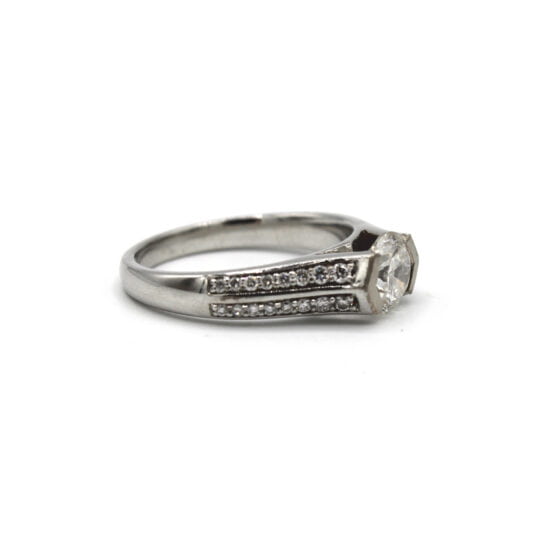 18ct Diamond Solitaire Engagement Ring