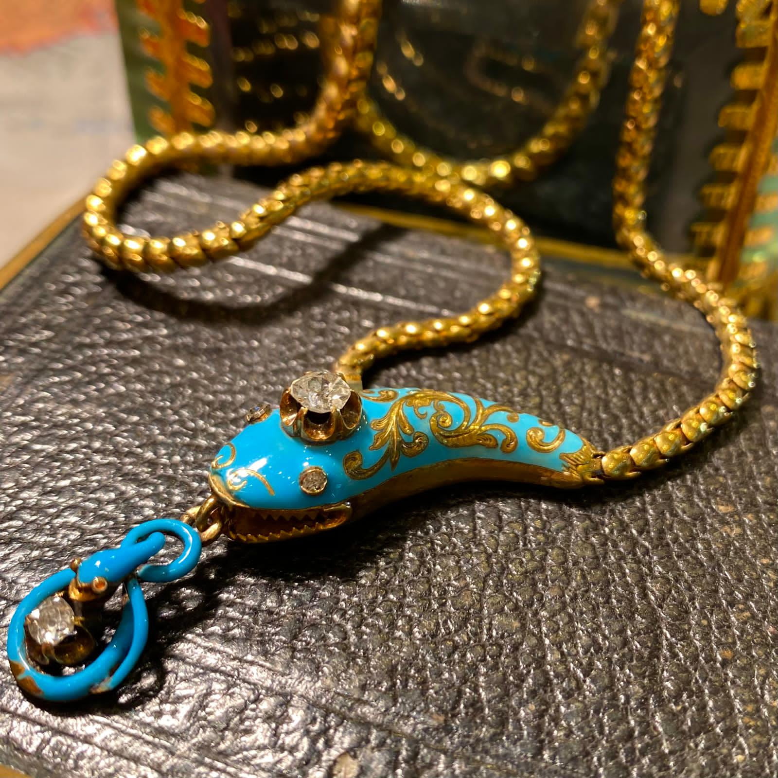Victorian snake necklace new arrivals