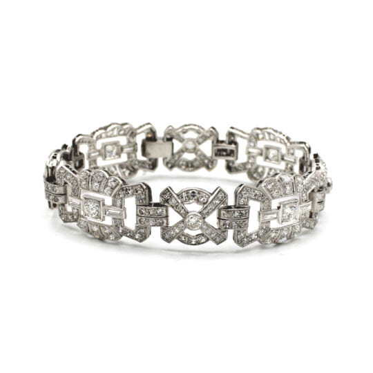 Art Deco Diamond Cocktail Bracelet