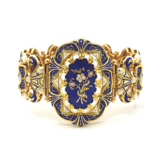 18ct Italian Enamelled Bracelet