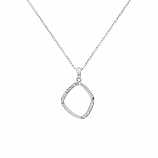 Hot Diamonds Large Behold White Topaz Pendant