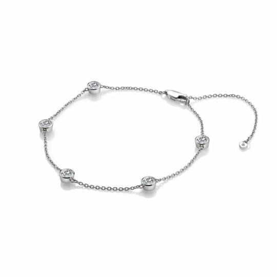 Hot Diamonds Tender White Topaz Intermittent Bracelet