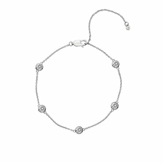 Hot Diamonds Tender White Topaz Intermittent Bracelet