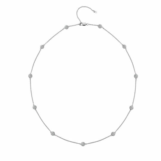 Hot Diamonds 45cm Tender White Topaz Intermittent Necklace