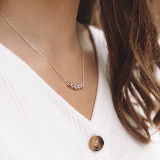 Hot Diamonds Tender White Topaz Necklace