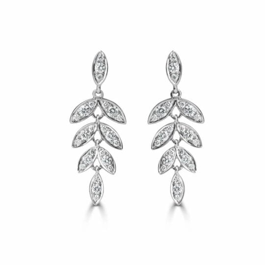 Barleycorn Diamond Drop Earrings