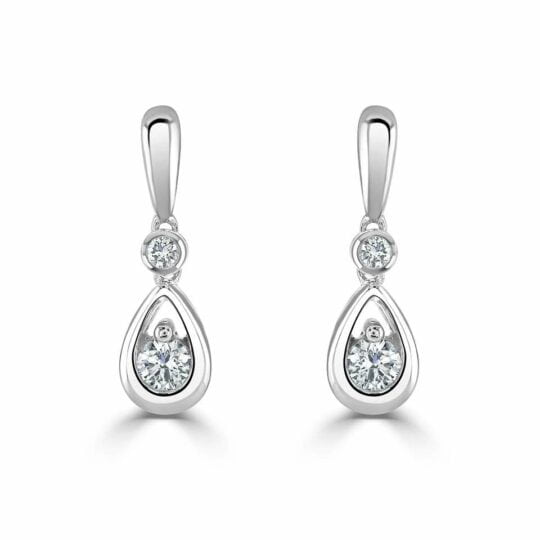 Diamond Droplet Earrings