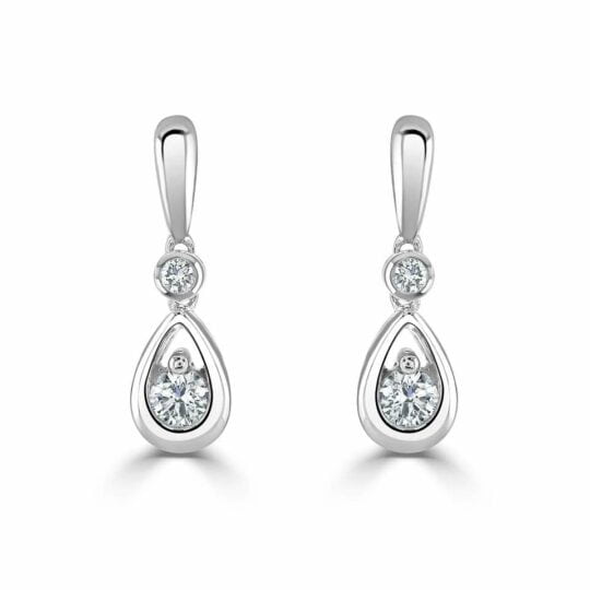 Diamond Droplet Earrings