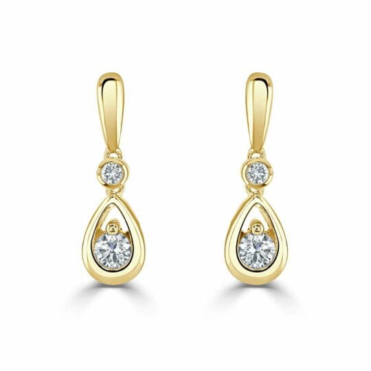 Diamond Droplet Earrings