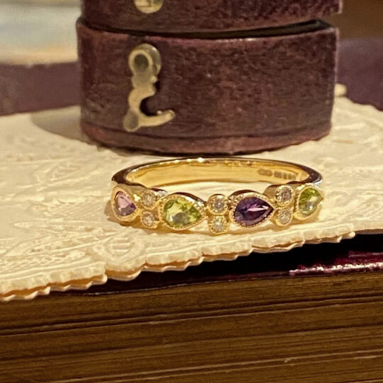 Vintage Style Suffragette Band Ring