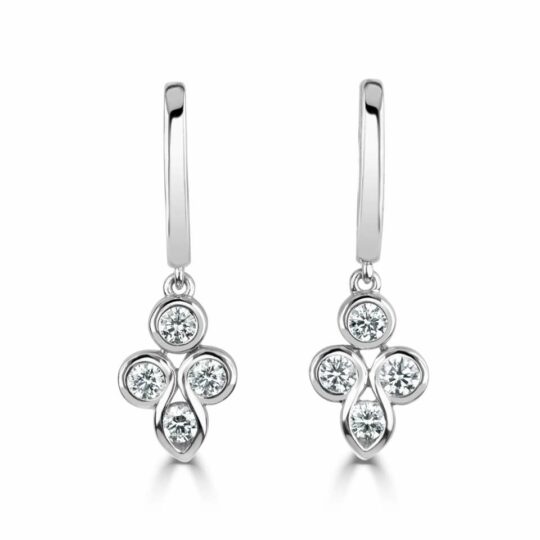 Mirage Diamond Hoop Earrings