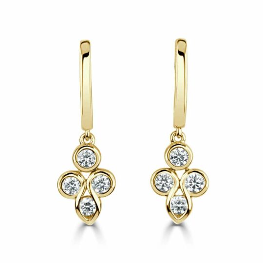Mirage Diamond Hoop Earrings