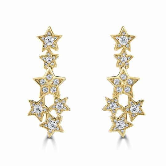 Cosmos Diamond Drop Earrings
