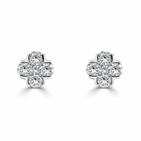 Posy Diamond Stud Earrings