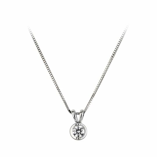 Timeless Single Stone Diamond Pendant