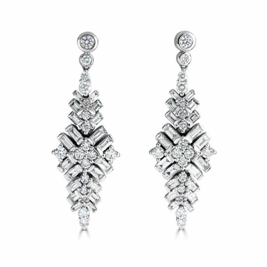 Jazz Diamond Drop Earrings